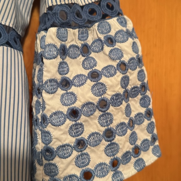 NENETTE Button Up Cotton Dress Bell Sleeves, Side-pockets Sz 42 Eu / 10 US EUC - Picture 3 of 9